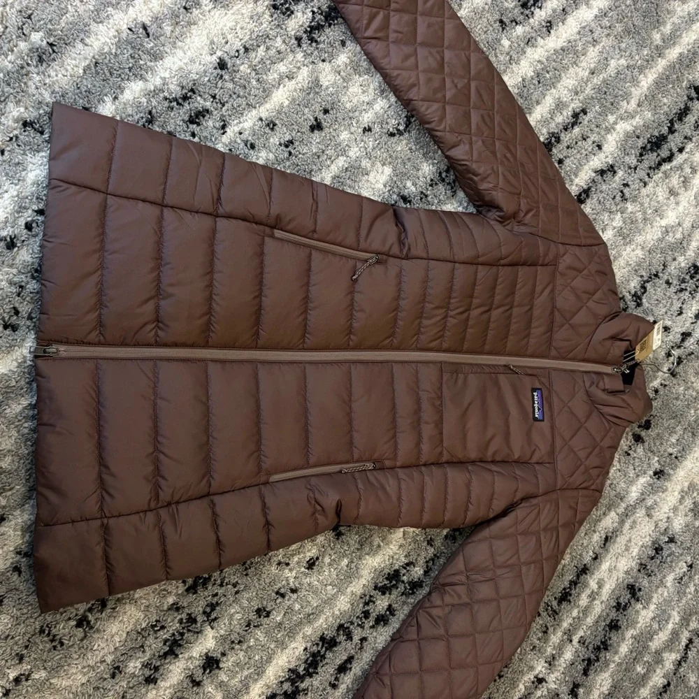Patagonia Women's Radalie Parka Dusky Brown Size Small New Puffer Coat Jacket - Picture 9 of 16